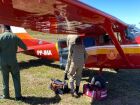 Trabalhador é resgatado por aeronave dos Bombeiros após acidente com trator em fazenda no Pantanal