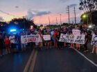 Contra mortes frequentes, manifestantes fecham BR-163 por uma hora e meia em MS
