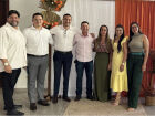 Prefeito de Pedro Gomes e comitiva participam do encontro regional do MS Ativo em Coxim
