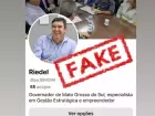 Governador de MS denuncia perfil falso dele criado para dar golpes