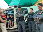 Policia Militar participa de aniversário de pequeno admirador em Coxim