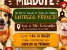 Arraiá da MiAdote em Coxim promete música, solidariedade e diversão em prol dos animais resgatados