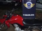 Polícia Militar em Coxim prende autor por receptação e recupera motocicleta furtada 