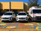 Pedro Gomes reforça frota municipal com três novos veículos, incluindo ambulância UTI móvel