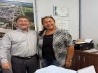 Lúcia da AAVC se reúne com prefeito e solicita agilidade do poder Executivo para Capela Mortuária Municipal atender a população de Coxim  