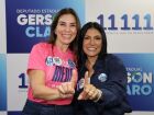 Reunião organizada por Kátia Claro contou com a participação da primeira-dama Mônica Riedel e abriu espaço para troca de experiências sobre política