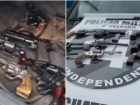 Arsenal de guerra com fuzil são encontrados escondidos sob assoalho de carro em MS