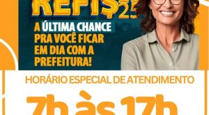 REFIS entra na reta final em Coxim: contribuintes têm até sexta para aderir