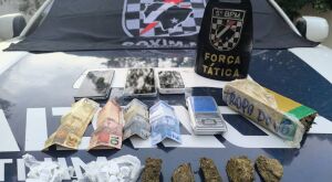 Pol&iacute;cia Militar em Coxim prende homem por tr&aacute;fico de drogas e fecha "boca de fumo" 