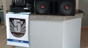 Pol&iacute;cia Militar em Coxim apreende equipamento de som ap&oacute;s perturba&ccedil;&atilde;o do sossego 