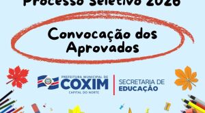 Prefeitura de Coxim convoca candidatos aprovados no Processo Seletivo Simplificado da Educa&ccedil;&atilde;o