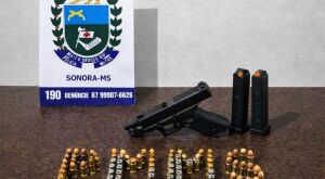 Pol&iacute;cia Militar em Sonora prende homem com pistola furtada e cumpre mandado de pris&atilde;o 