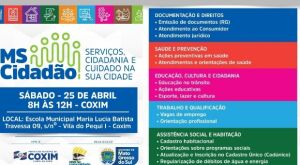 Coxim recebe mutir&atilde;o de servi&ccedil;os p&uacute;blicos "MS Cidad&atilde;o" no pr&oacute;ximo s&aacute;bado