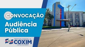 Prefeitura de Coxim e C&acirc;mara de Vereadores convocam popula&ccedil;&atilde;o para audi&ecirc;ncia p&uacute;blica sobre metas fiscais de 2026 