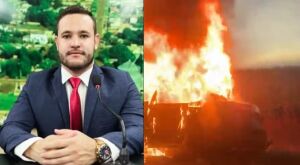 Vereador de MS sobrevive a acidente que matou dois homens carbonizados ap&oacute;s carro bater em &aacute;rvore 