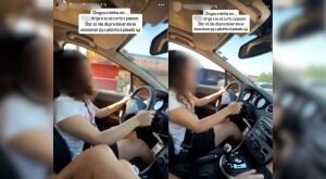 Pai filma e publica crian&ccedil;a dirigindo em MS 