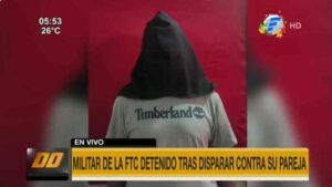 Oficial do exército paraguaio é preso por tentativa de feminicídio
