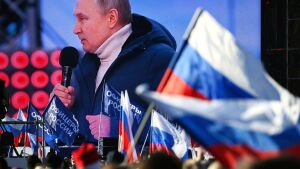 Durante show, presidente russo diz que país nunca esteve tão forte