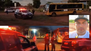 Motorista de prefeitura invade ônibus escolar em Rio Verde de MT/MS e mata colega de trabalho a facadas
