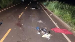 Acidente em rodovia de MS deixa três mortos, entre elas uma criança de 3 anos