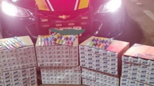 Em Sonora, homem é preso transportando 1.500 maços de cigarros contrabandeados 