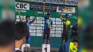 Atleta de Coxim conquista ouro no Campeonato Brasileiro de Ciclismo de Estrada no Tocantins