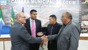 Com eleição antecipada, Ademir Peteca é escolhido novo presidente da Câmara de Coxim