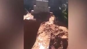 Família descobre que túmulo foi revirado e crânio levado de cemitério 
