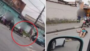 Homem espancado após grito de 'pega ladrão' foi vítima de 'fake news' e não roubou moto, diz dono de veículo