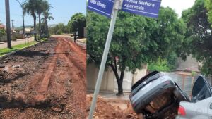 Moradores se revoltam com prefeito que 'desasfaltou' ruas de cidade turística em MS