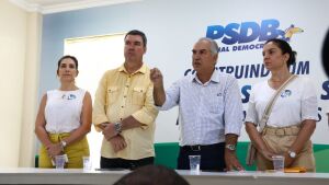 Reinaldo Azambuja é reconduzido à presidência do PSDB e partido espera até 60 candidatos à prefeituras de MS