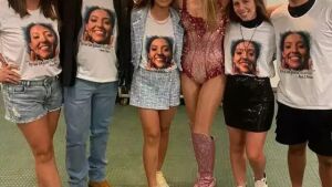 Taylor Swift recebe família de Ana Clara no camarim em último show no Brasil