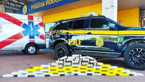 PRF apreende carga de cocaína em ambulância que transportava paciente em surto psicótico 
