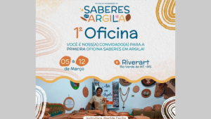 Oficina de argila tem início nesta terça na Riverarte em Rio Verde