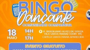 1° bingo dançante gratuito para idosos comunidades compassivas acontece sábado em Coxim
