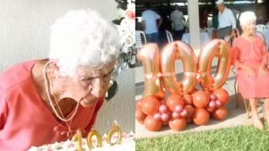 Com 9 filhos, 22 netos, 22 bisnetos e 4 tataranetos, idosa celebra 100 anos em MS: 'a vida é muito boa'