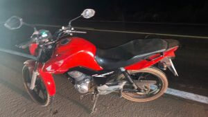 Polícia Militar em Coxim prende homem em flagrante por furto e recupera moto 