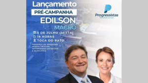 Edilson Magro lança sua pré-candidatura hoje na Toca do Rato 