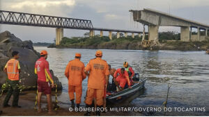 Ponte entre Tocantins e Maranhão desaba; uma morte é confirmada