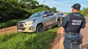 Adolescente de 15 anos é apreendido em Coxim conduzindo caminhonete furtada em Cuiabá/MT