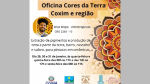 Centro Municipal de Artesanato de Coxim e Associação Espaço das Artes recebe oficina 