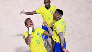 Brasil vence Belarus e conquista a Copa do Mundo de futebol de areia
