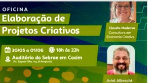 Coxim recebe Oficina de Projetos Criativos com especialistas reconhecidos