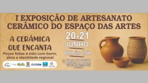 Espaço das Artes realiza a 1ª Exposição de Artesanato Cerâmico de Coxim