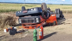 Motorista de caminhão morre em grave acidente na BR-163

