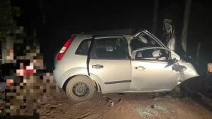 Carro bate em árvore, 2 crianças morrem e 5 passageiros ficam em estado grave