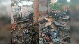 Homem é preso por incendiar casa com esposa e filha dentro em MS