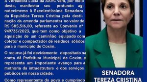 Nota de Agradecimento