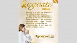 Prefeitura de Coxim promove ações do Agosto Dourado para incentivar o aleitamento materno