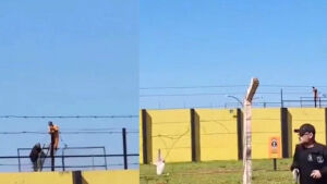 Detento se pendura em cerca e provoca movimentação policial em MS